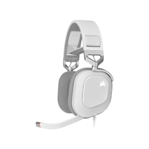 Auricular gaming cableado Corsair HS80 RGB USB, blanco
