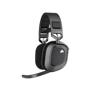 Auricular gaming Corsair HS80 RGB wireless con audio espacial - carbón