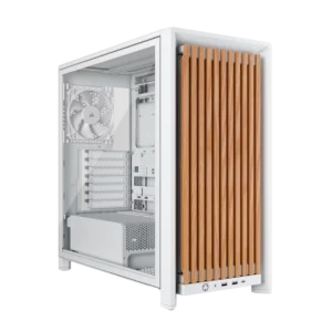 Gabinete CORSAIR FRAME 4000D RS Wood Mid-Tower, Blanco / Madera