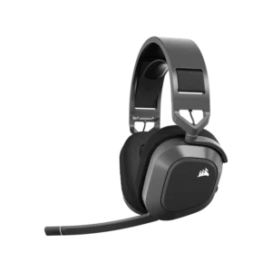 Auriculares gaming CORSAIR HS80 MAX WIRELESS, gris acero
