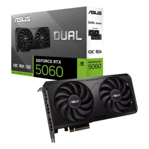 Placa de Video ASUS NVIDIA GeForce DUAL RTX5060 O8GB EVO