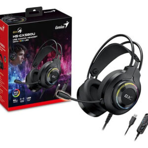 Auriculares Con Microfono Genius Gaming Hsgx580u Usb Negro