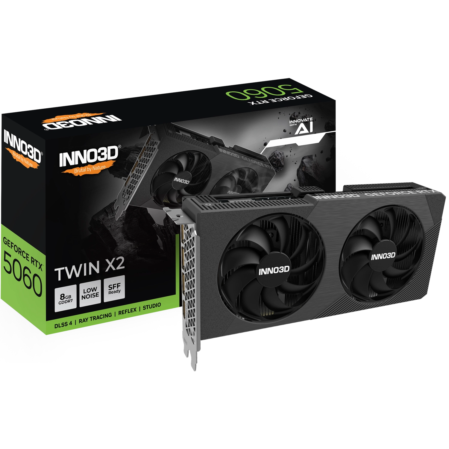 Placa de Video Inno3D GeForce RTX 5060 Twin X2 8GB - Imagen 2